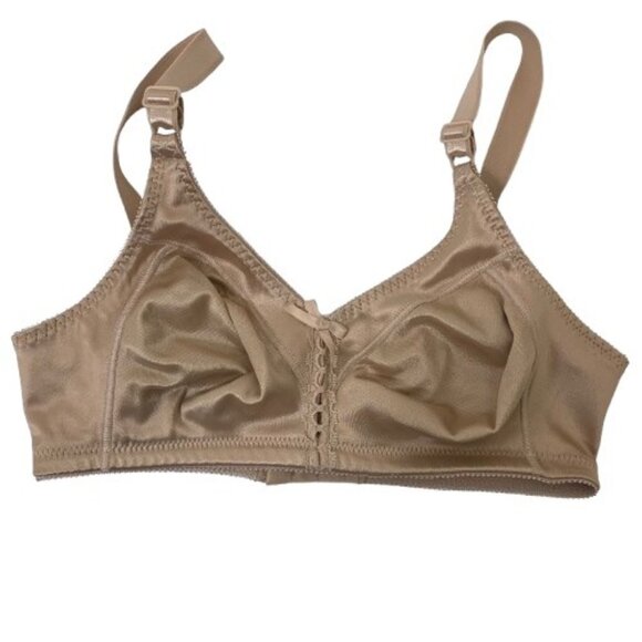 Bali Double Support Tailored Wireless Bra in Shimmery Beige Size 34C - Picture 1 of 7